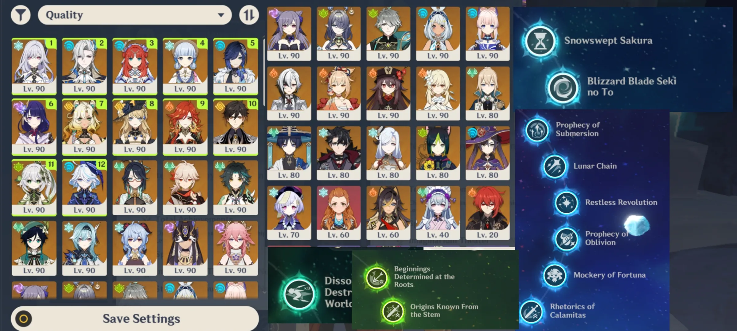 GI944 Premium Lauma Skirk Shenhe Mavuika Arlecchino XMEI Neuvillette Furina Raiden Nahida (G)